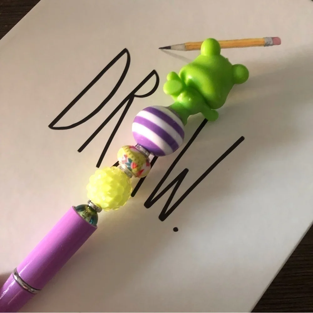 The Care Bears: Do-Your-Best Bear handmade beaded pen